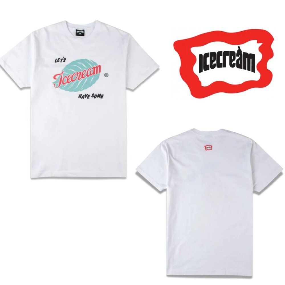 Ice Cream White T-Shirt "Lets Have Some Ice Cream"